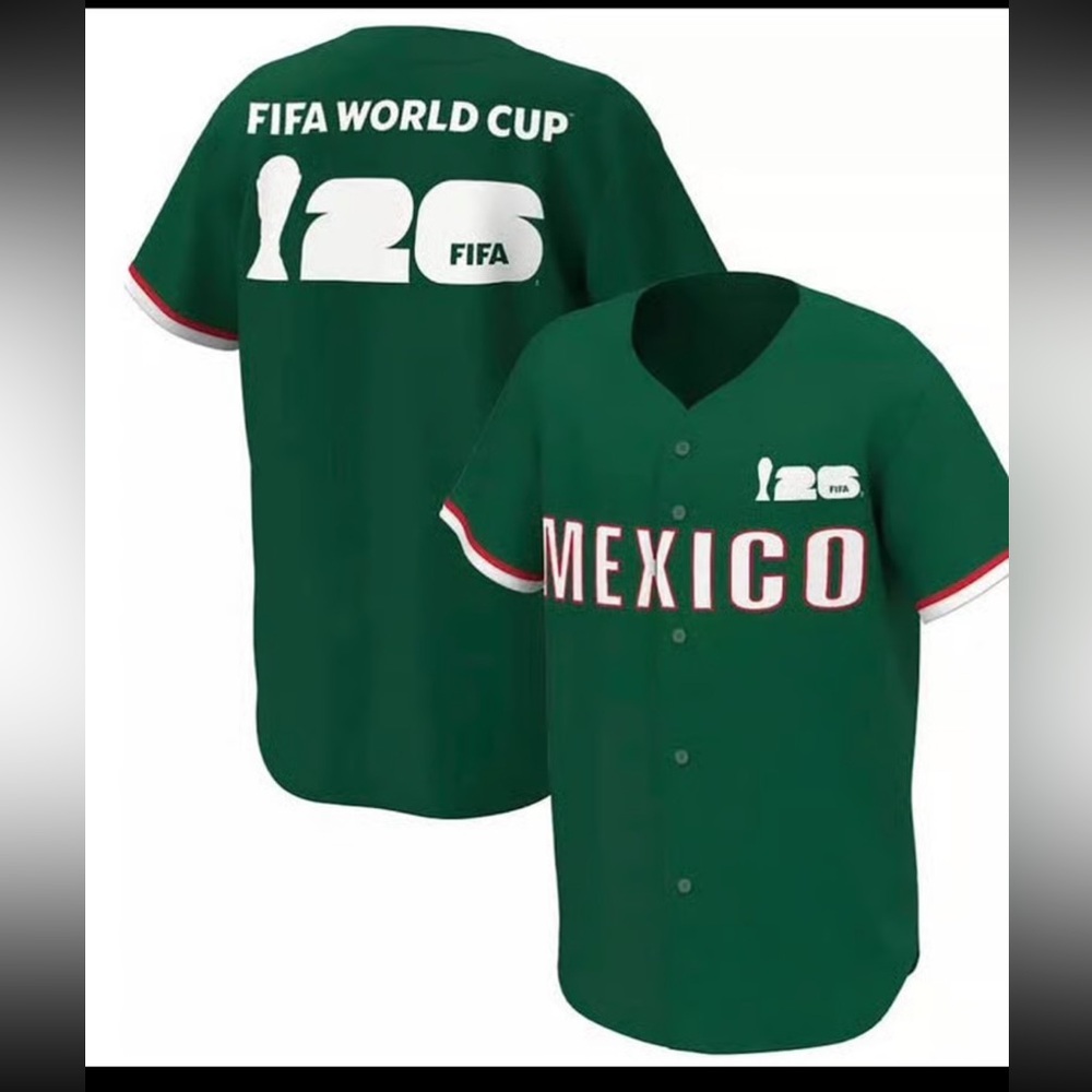 MEXICO FIFA WORLD CUP 26 BUTTON UP JERSEY MENS XL